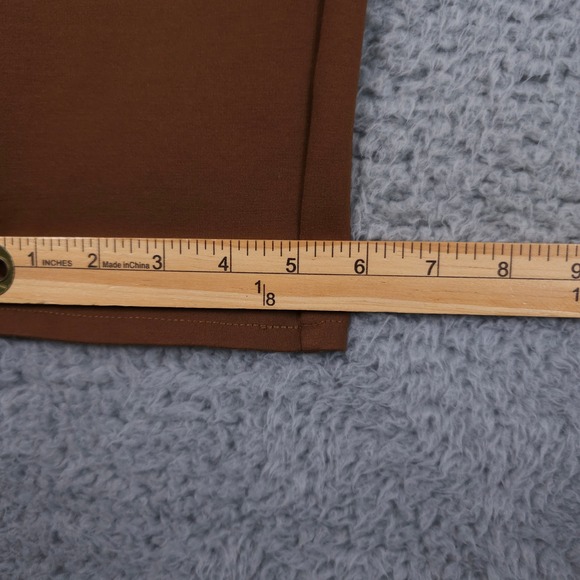 Chicos So Slimming Pants Womens 1.5 US 10 Brown Ponte Knit Slim Leg Stretch - Picture 8 of 10